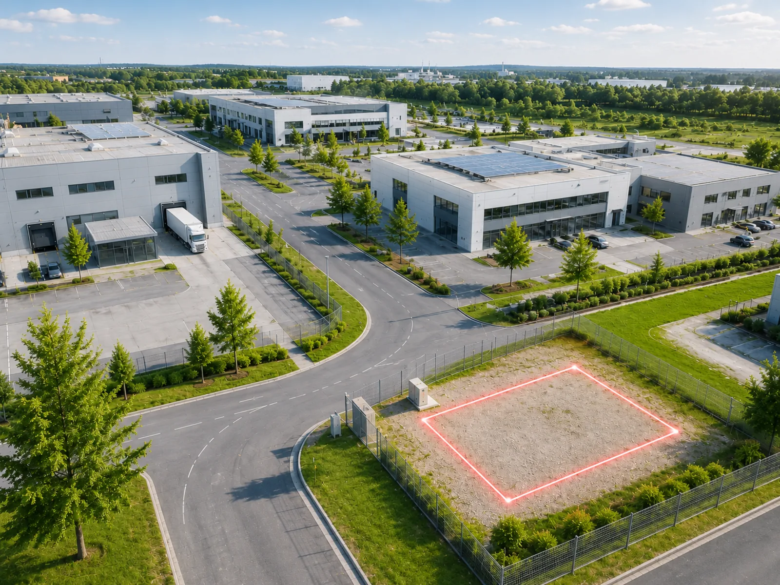 Gewerbegrundstück für Batteriespeicher-Verpachtung